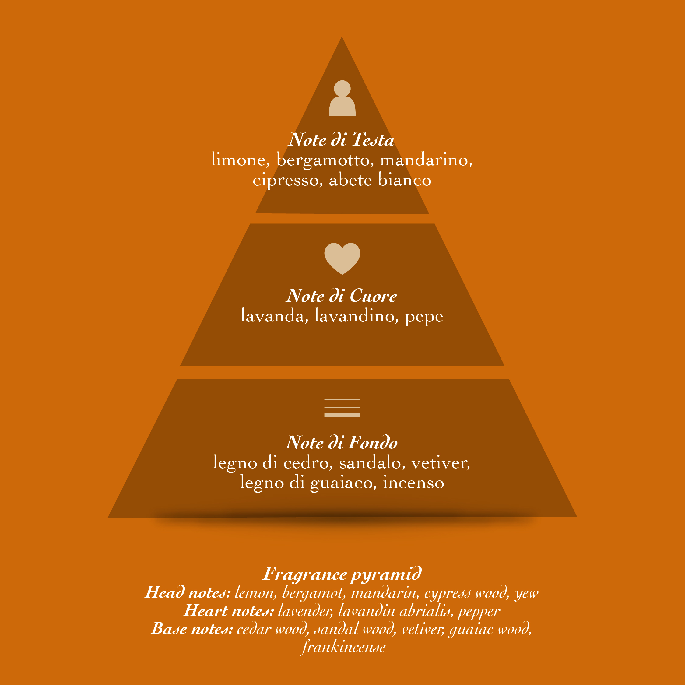 Piramide Olfattiva CARIDDI EAU de Parfum Acqua degli Dei